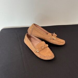 Cole Haan Women's Tan Suede Loafers
